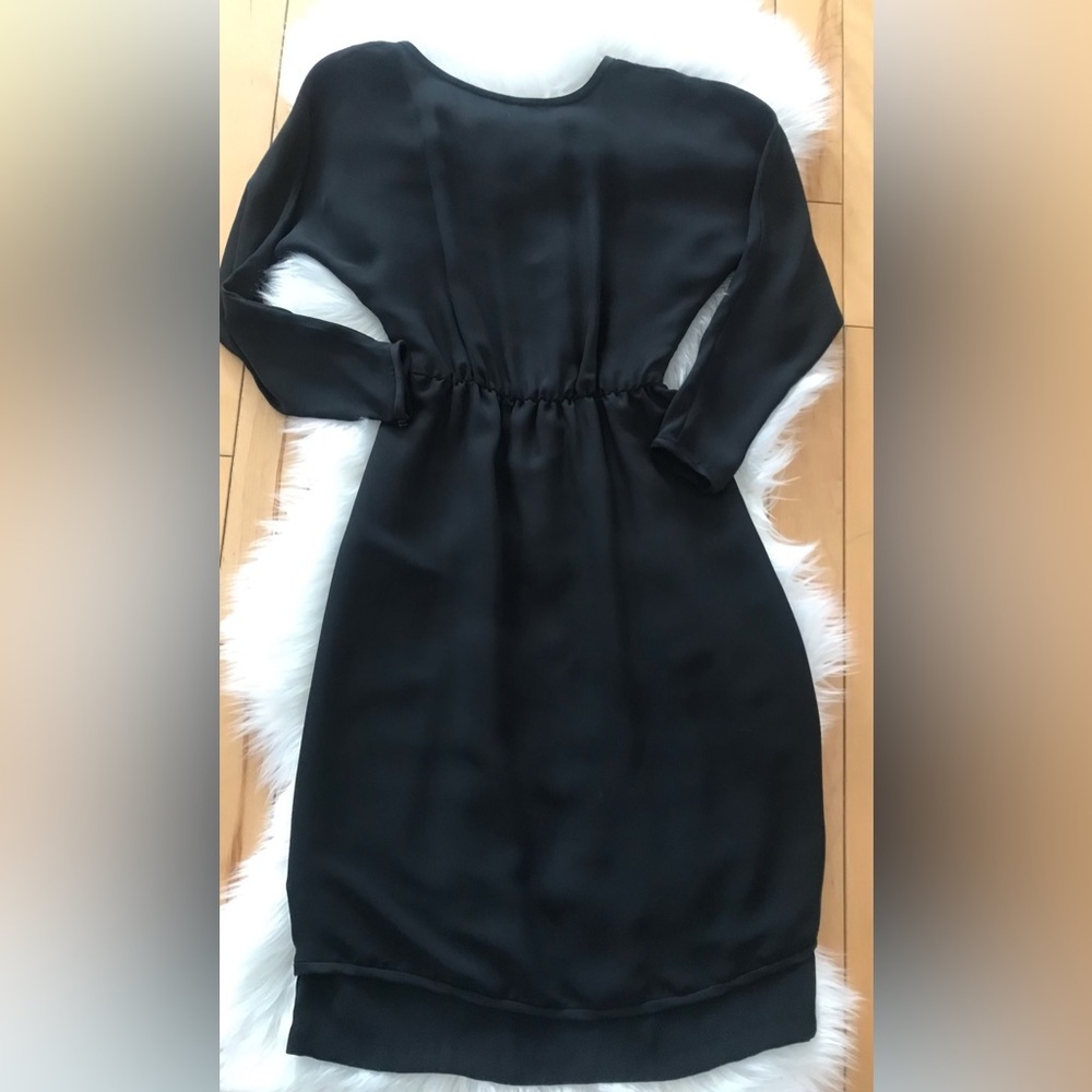 Black Dress • Custom made • size: Small (4-6)• Kimono Sleeves